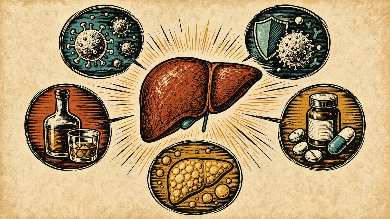Medical illustration about What is hepatitis?